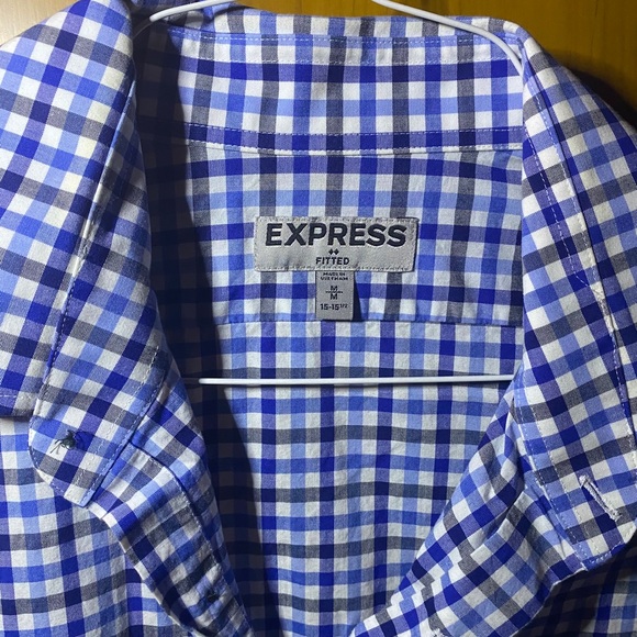 Long sleeve men’s plaid button up - Picture 2 of 2